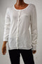 New Karen Scott Women's White Button Front Pointelle Knit Cardigan Shrug Top L