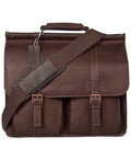 Kenneth cole reaction colombian leather dowel rod double gusset laptop briefcase best sale