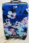 $340 NEW TAG Pop Art 20'' Carry On Hard Luggage Suitcase Floral Garden Blue