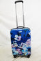 $340 NEW TAG Pop Art 20'' Carry On Hard Luggage Suitcase Floral Garden Blue
