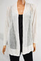 Charter Club Plus Size Pointelle-Knit Front Open Cardigan Top Off White  1X