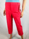 $89 New Charter Club Womens Newport Slim Leg Capri Cropped Pants Orange Size 16P