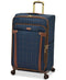 $360 New London Fog Brentwood 29" Soft Case Blue Suitcase Luggage Plaids Spinner