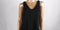 $139 New Ralph Lauren Women's Sleeveless V-Neck Layer Black Tunic Dress Small