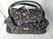 New Nicole Miller Wheeled Weekender Duffel 22" carry on Bag Black Printed