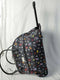 New Nicole Miller Wheeled Weekender Duffel 22" carry on Bag Black Printed