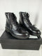 New Alfani Mens Black Ankle Boots Lace Up Leather Shoes Size 8 US - evorr.com