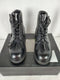 New Alfani Mens Black Ankle Boots Lace Up Leather Shoes Size 8 US - evorr.com