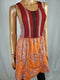 New Free People Women Sleeveless Crochet Knit Tunic Printed Blouse Top Size S - evorr.com