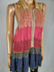 Free People Women Sleeveless Knitted Tunic Peplum Sweater Top Collared Size L - evorr.com