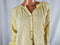 Free People Women's Long Sleeve Yellow Buttons Front Blouse Top Embroided Size M - evorr.com