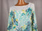 Charter Club Women 3/4 Sleeve Boat-Neck Print Button Blouse Tunic Top Plus 2X - evorr.com