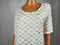 Karen Scott Women Elbow Sleeve V-Neck White Butterfly Glitter Blouse Top Plus 2X - evorr.com