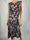 $99 Charter Club Women Sleeveless Belted Blue Print Stretch Midi Dress Plus 1X - evorr.com