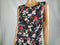 $99 Charter Club Women Sleeveless Belted Blue Print Stretch Midi Dress Plus 1X - evorr.com