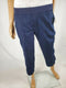 New STYLE&CO. Women's Blue Pull On Utility Capri Cropped Pants Comfort Size M - evorr.com