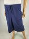 New KAREN SCOTT Women's Blue Knit Skimmer Shorts Drawstring Knee Length Size 2XL - evorr.com