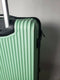 $240 Traveler Club Luggage Basette 24" Mint Green Luggage Suitcase Spinner Wheel