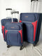 Nautica Oceanview 5 PC Luggage Set Spinner Suitcase Blue Softcase