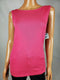 Karen Scott Women Sleeveless Boat Neck Cotton Rose Pink Tank Blouse Top Medium - evorr.com