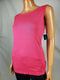 Karen Scott Women Sleeveless Boat Neck Cotton Rose Pink Tank Blouse Top Medium - evorr.com