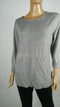 Karen Scott Women 3/4 Sleeve Gray Pointelle Knit Lightweight Sweater Top Plus 2X - evorr.com