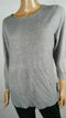 Karen Scott Women 3/4 Sleeve Gray Pointelle Knit Lightweight Sweater Top Plus 2X - evorr.com