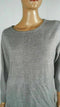 Karen Scott Women 3/4 Sleeve Gray Pointelle Knit Lightweight Sweater Top Plus 2X - evorr.com