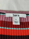 New Bar III Women Red Striped Stretch Tunic Dress Elbow Sleeve Scoop Neck Size L - evorr.com