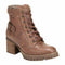 Carlos by Carlos Santana Womens Gibson Ankle Boot Lace Up Tan Brown Shoes US 7.5 - evorr.com