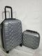 $400 Aimee Kestenberg Diamond 2-PC Carry-On Luggage Set Underseat Bag Silver