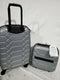 $400 Aimee Kestenberg Diamond 2-PC Carry-On Luggage Set Underseat Bag Silver