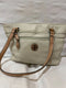 $109 Giani Bernini Women Pebble Tote Shoulder Bag Ivory Medium Size