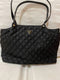 New GUESS Women's Jaxi Girlfriend Quilted Tote Bag Black Shoulder Bag