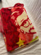 $40 Warner Bros. "Retro Lamp" Micro Raschel Throw Blanket, 46" x 60 Red