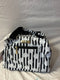 New Isaac Mizrahi Inwood Deluxe Shopper Lunch Tote Black Dots Travel Box