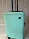 $460 iPack Glide Hard Side Luggage 25" Check in Suitcase Aqua Blue