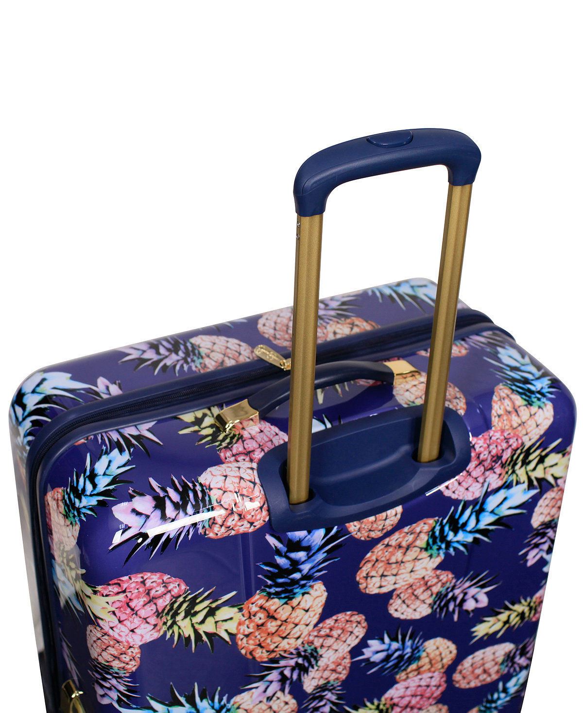 320 Jessica Simpson 29 Pineapple Hard Expandable Spinner Suitcase Lu evorr