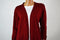 Karen Scott Womens 3/4 Sleeve Red Open Front Buttoned Cuff Cardigan Shrug Top L