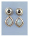 2 PC faux stone earrings