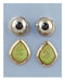 2 PC faux stone earrings