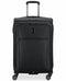 $300 New Delsey Helium 360 25" Expandable Spinner Suitcase Black Luggage