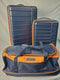 $500 New Nautica Sea Tide 3-Piece Hardside Luggage Set Blue Orange Travel Bag