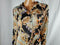 New Free People Women's Long Sleeve Floral Buttons Front Blouse Top Black Size L - evorr.com