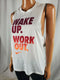 NIKE Women's Sleeveless Dri-Fit Wake Up Work Out Gym Active White Pullover Top S - evorr.com