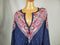 New Lucky Brand Women's 3/4 Sleeve Blue Bandana Print Henley Blouse Top Plus 2X - evorr.com