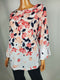 Charter Club Women Ruffle Sleeve Boat-Neck Floral Print Blouse Tunic Top Plus 2X - evorr.com