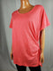 Style&Co. Women's Short Sleeve Pink Scoop Neck Side Tie Knot Blouse Top Plus 3X - evorr.com