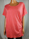 Style&Co. Women's Short Sleeve Pink Scoop Neck Side Tie Knot Blouse Top Plus 3X - evorr.com