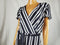 $109 INC CONCEPTS Womens Black Stripe Faux Wrap Peplum Maxi Dress Belted Plus 2X - evorr.com